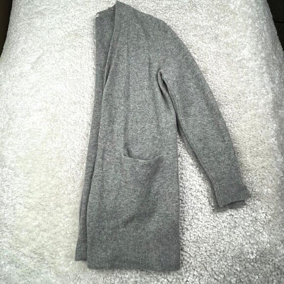 Madewell Ryder Cardigan Sweater Longline Gray Merino Wool - Picture 9 of 11